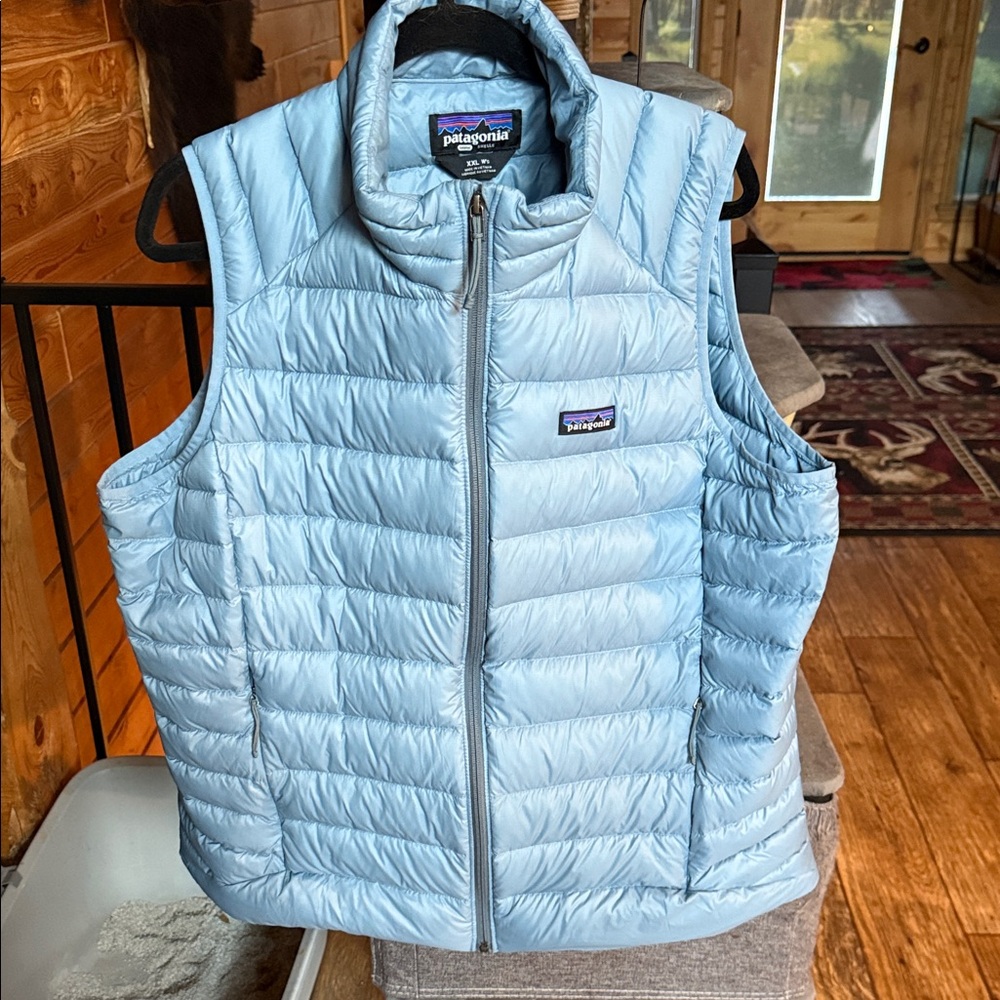 Patagonia Sky Blue Quilted Vest